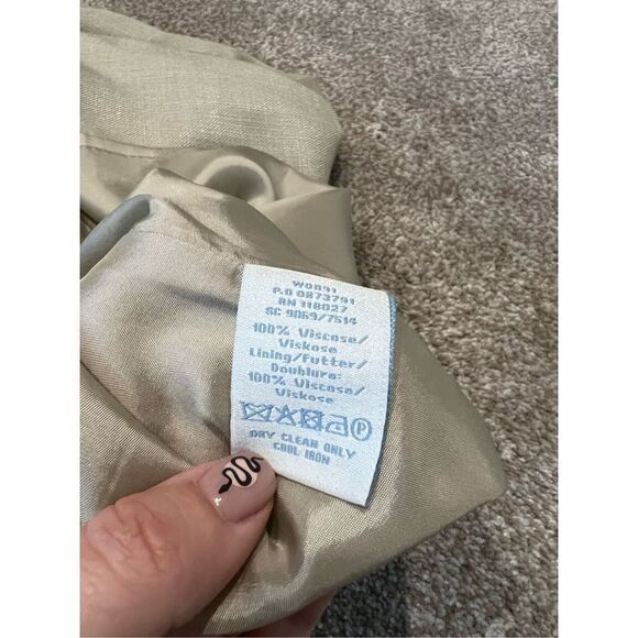 Boden women skirt viscose beige lined back zip size 6 - Picture 8 of 8